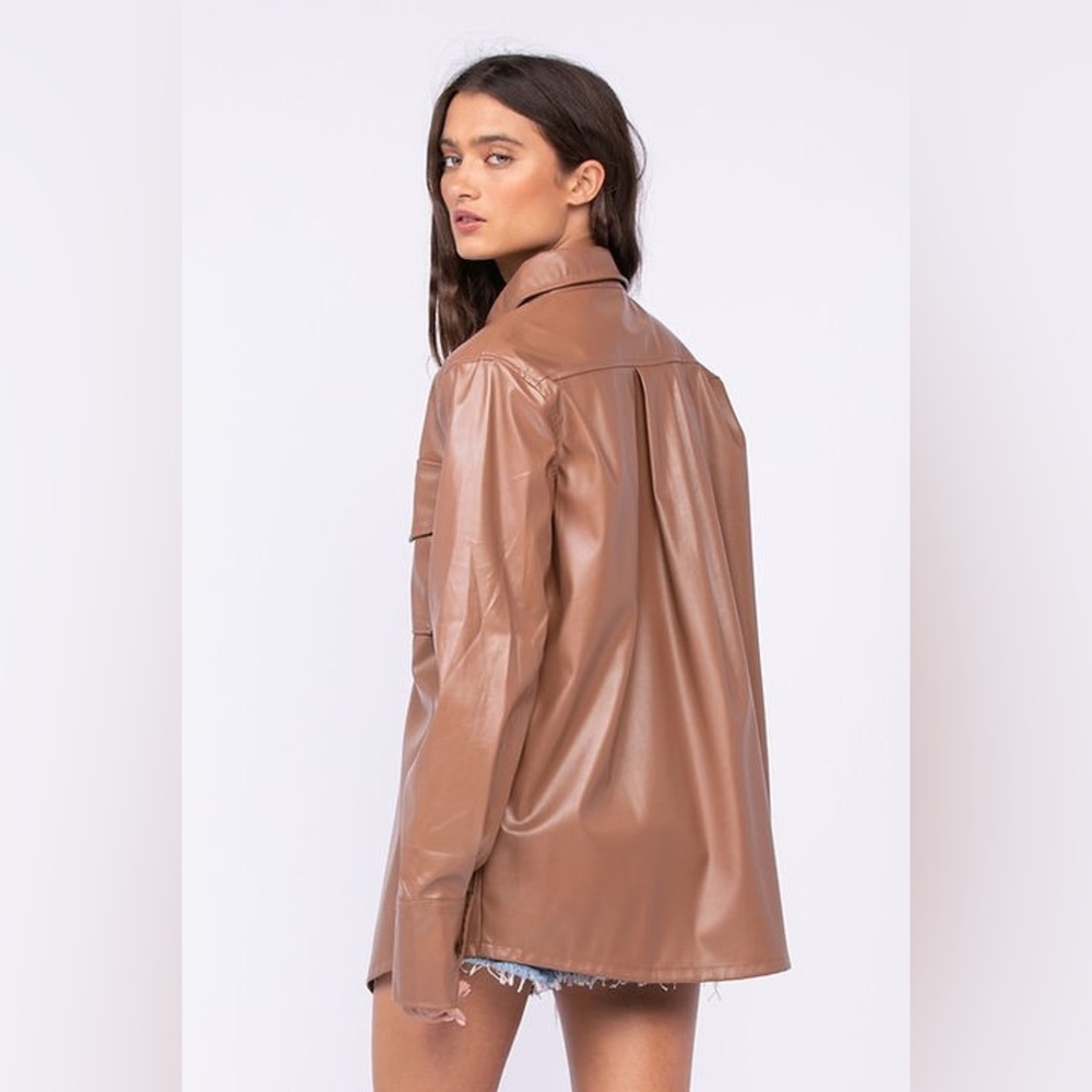 Sky To Moon Nicola Faux Leather Jacket